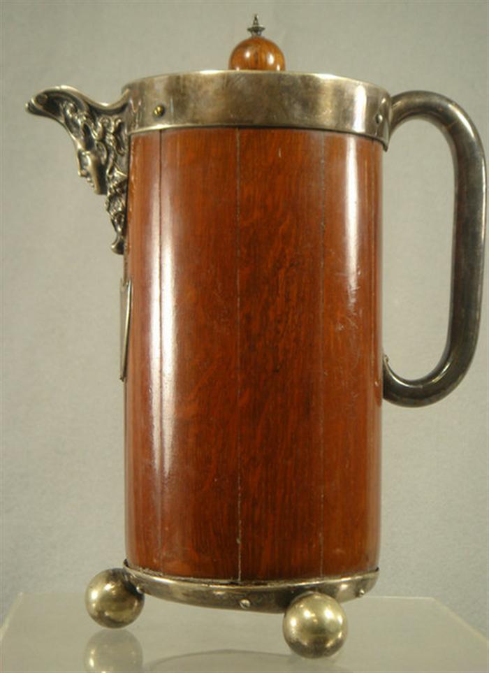Oak and plated silver insulated