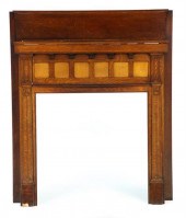 OAK ARTS & CRAFTS FIREPLACE MA