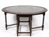 OAK BARLEYTWIST GATELEG TABLE