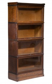 OAK BARRISTER BOOKCASE Ca 1910