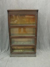 Oak Barristers Bookcase. 2 sta
