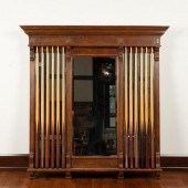 OAK BILLIARDS MIRRORED CUE RAC