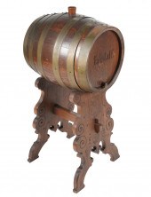 OAK & BRASS BARREL-FORM TANTAL