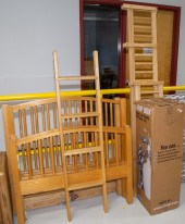 OAK BUNK BED .