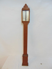 OAK CASE BAROMETER BY CHARLES