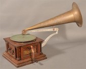 OAK CASE COLUMBIA DISC GRAPHOP