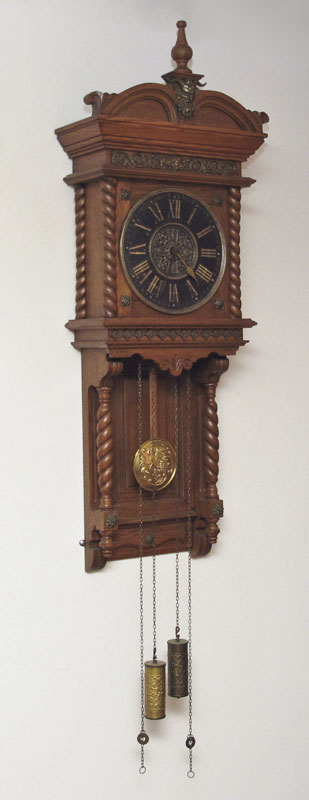 OAK CASE SATYR MOUNTED WALL