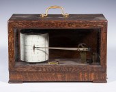 OAK CASED BAROGRAPH BY DOBBIE