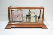 OAK CASED BAROGRAPH, J. LIZARS