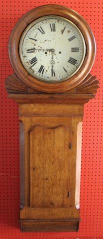Oak Cased Wall Hanging Clock with a