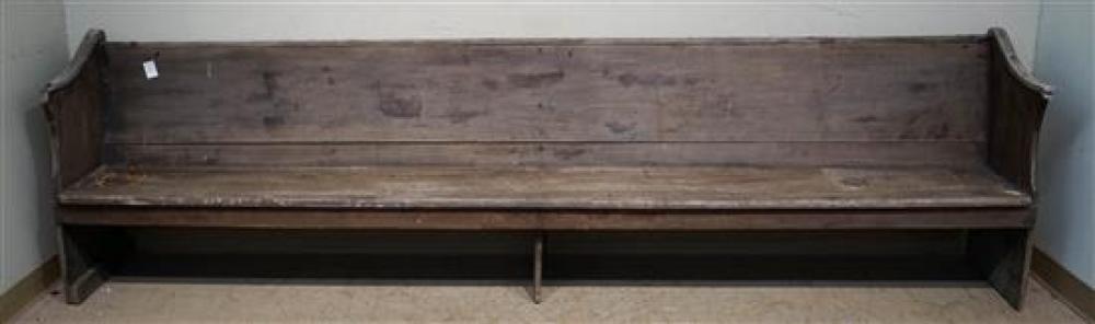 OAK CHURCH PEW, WIDTH: 9FT 6