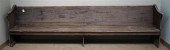 OAK CHURCH PEW, WIDTH: 9FT 6 I