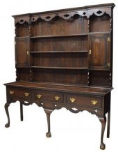 OAK CLAW FOOT WELSH DRESSER, E