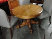 Oak Clawfoot Table. No leaves.