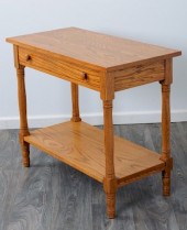 OAK CONSOLE TABLEOak console t