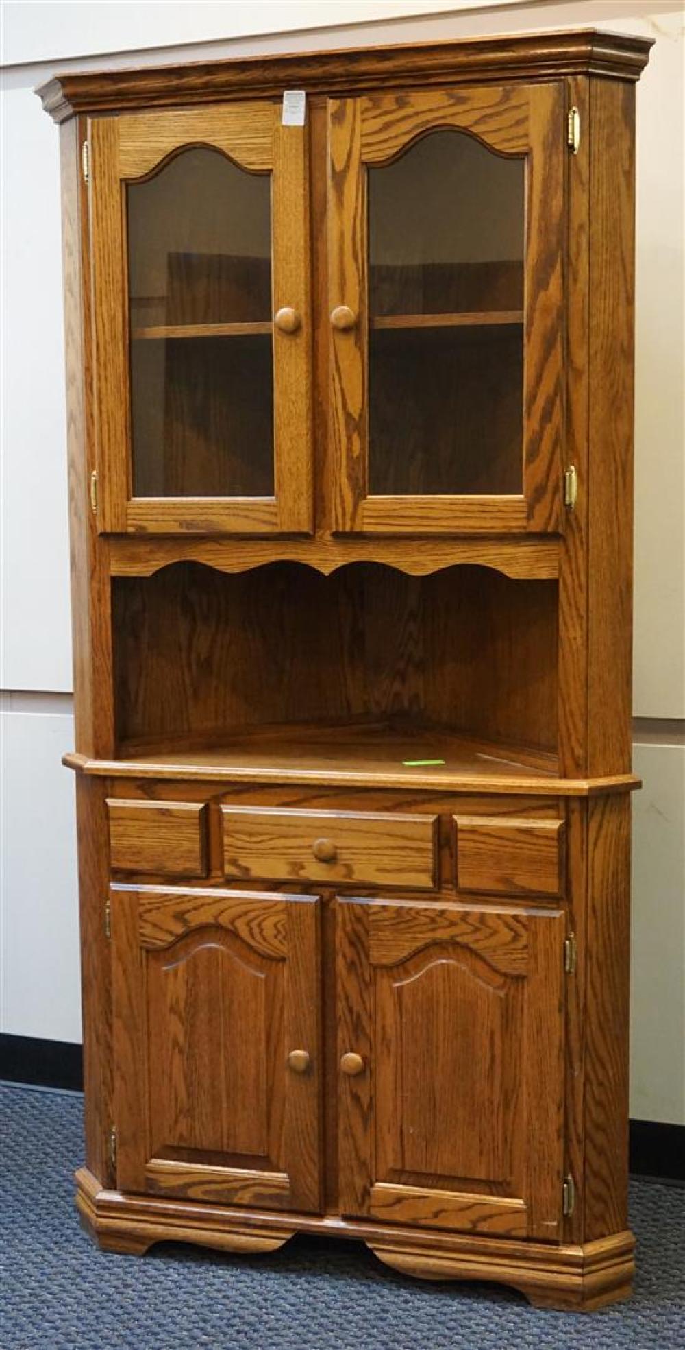 OAK CORNER CABINET, HEIGHT: