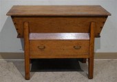 OAK DOUGH TROUGH, HEIGHT: 27-1