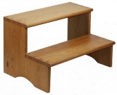 OAK DOVETAIL LIBRARY STEPS Cus