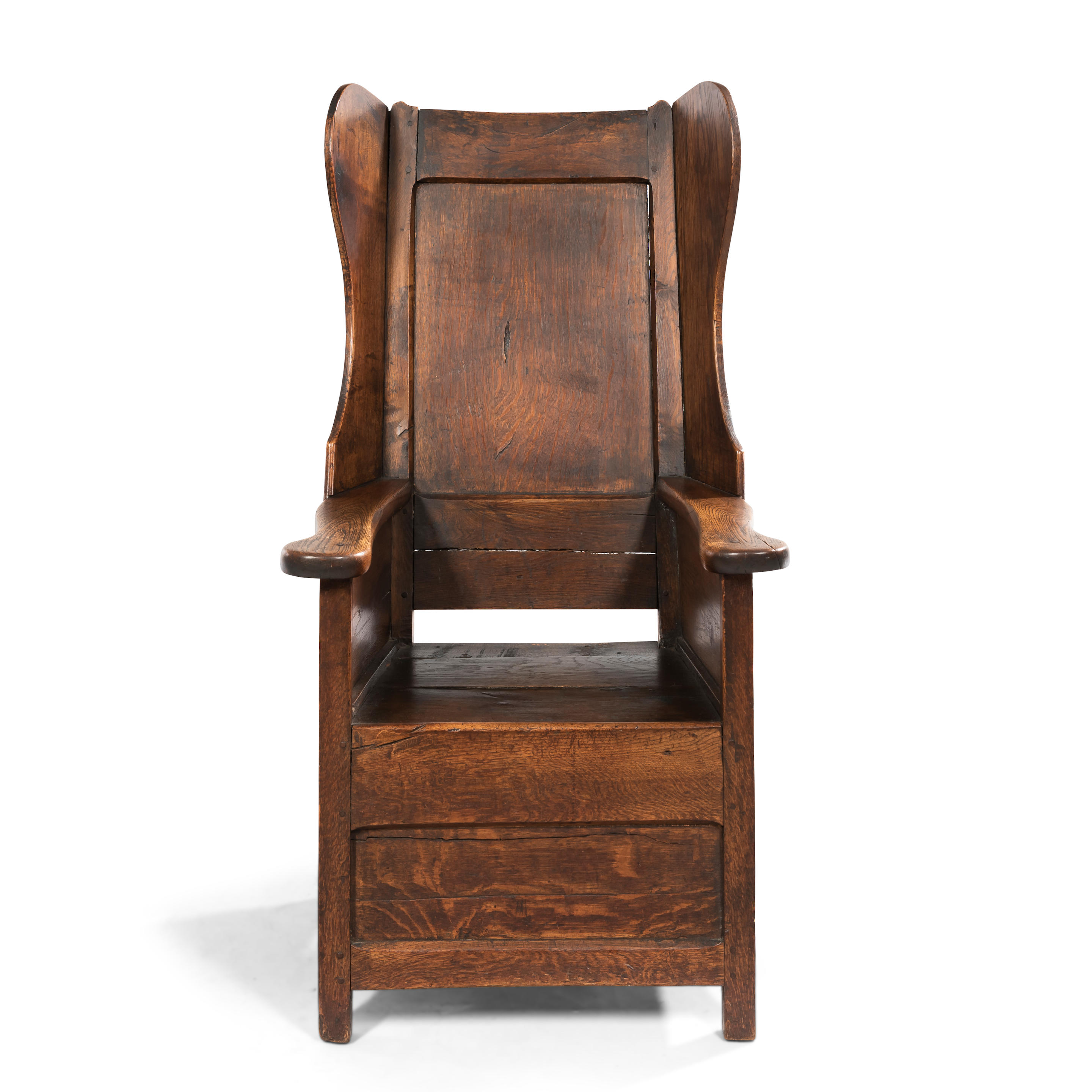 OAK EASY CHAIR, England, 18th