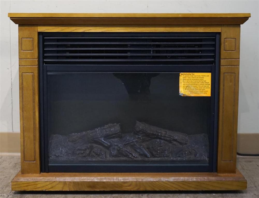 OAK ELECTRIC FIREPLACEOak