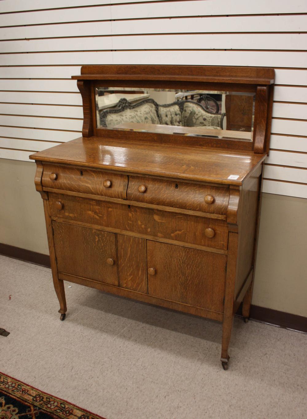 OAK EMPIRE REVIVAL SIDEBOARDOAK