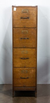 OAK FILE CABINET Oak file cabi