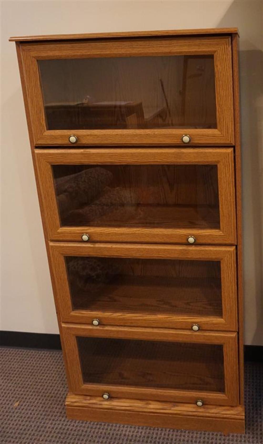 OAK FINISH FOUR GLAZE DOOR