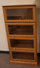 OAK FINISH FOUR GLAZE DOOR 'BA