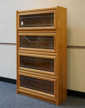 OAK FOUR SECTION BARRISTER BOO