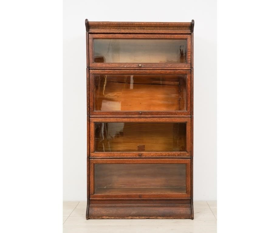 Oak, four section stackable