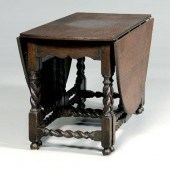 Oak gate leg table, William an