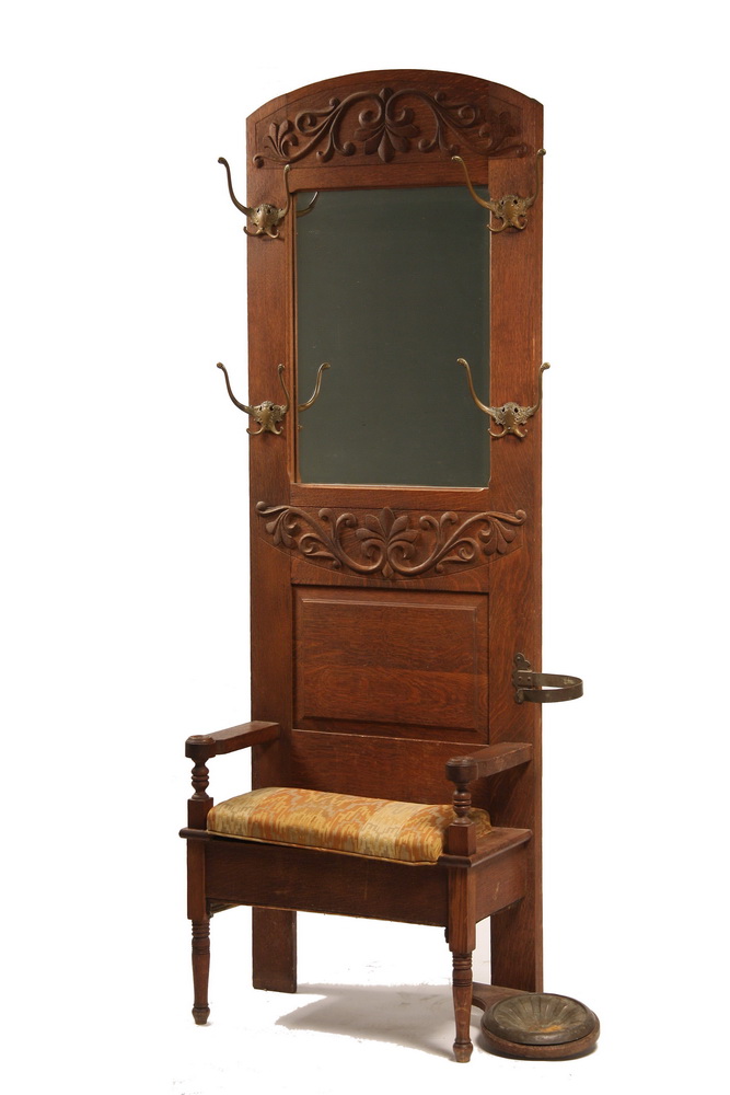 OAK HALLSTAND - Quarter Sawn