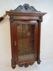 OAK HANGING CABINET WITH CARVE