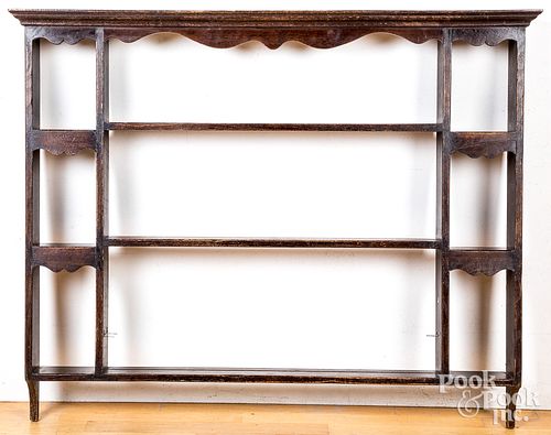 OAK HANGING SHELF, EARLY 20TH C.Oak