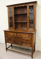 OAK JACOBEAN REVIVAL SIDEBOARD