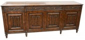 OAK JACOBEAN STYLE SIDEBOARD,