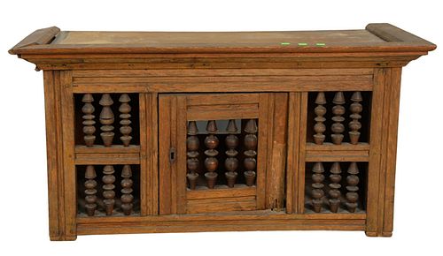 OAK JOINED CABINET WITH SPOOL