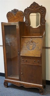 OAK LARKIN'S DESK, HEIGHT: 72