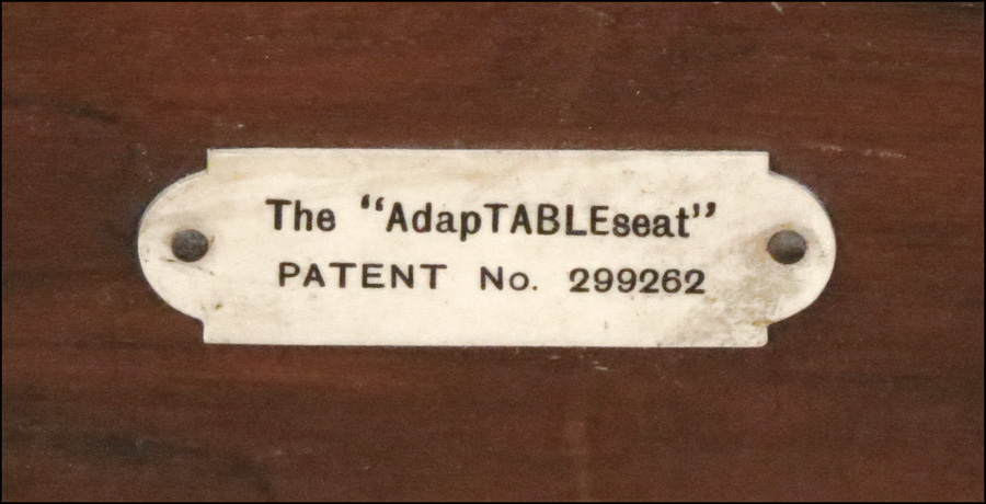 OAK LIBRARY FLIP TOP TABLE/BENCH.