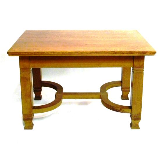 Oak library table  Arts & Crafts 