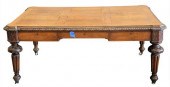 OAK LIBRARY TABLE/DESK, HAVING