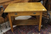 OAK LIBRARY TABLEOAK LIBRARY T