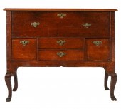 OAK LOWBOY CHESThaving five dr