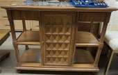 OAK MARBLE TOP SOFA TABLEOak M