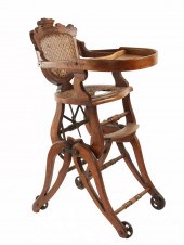 OAK MECHANICAL HIGHCHAIR - 189