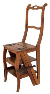 OAK METAMORPHIC LIBRARY CHAIR
