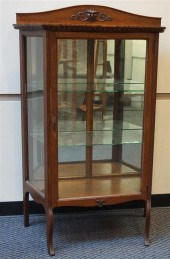 OAK MIRRORED-BACK SINGLE GLASS