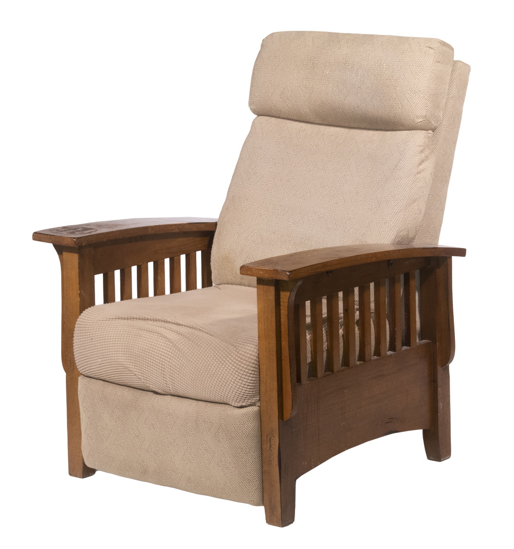 OAK MISSION STYLE RECLINER Custom