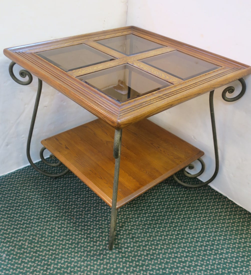 OAK MOLDED WOOD FRAME & GLASS TWO