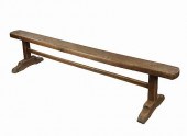 OAK OR ELMWOOD RUSTIC BENCH, 1